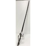 A 19th Century English dress sword with cut steel pommel, grip and hilt,