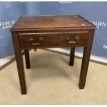 An early 20th Century walnut veneered chest in the 18th Century manner,