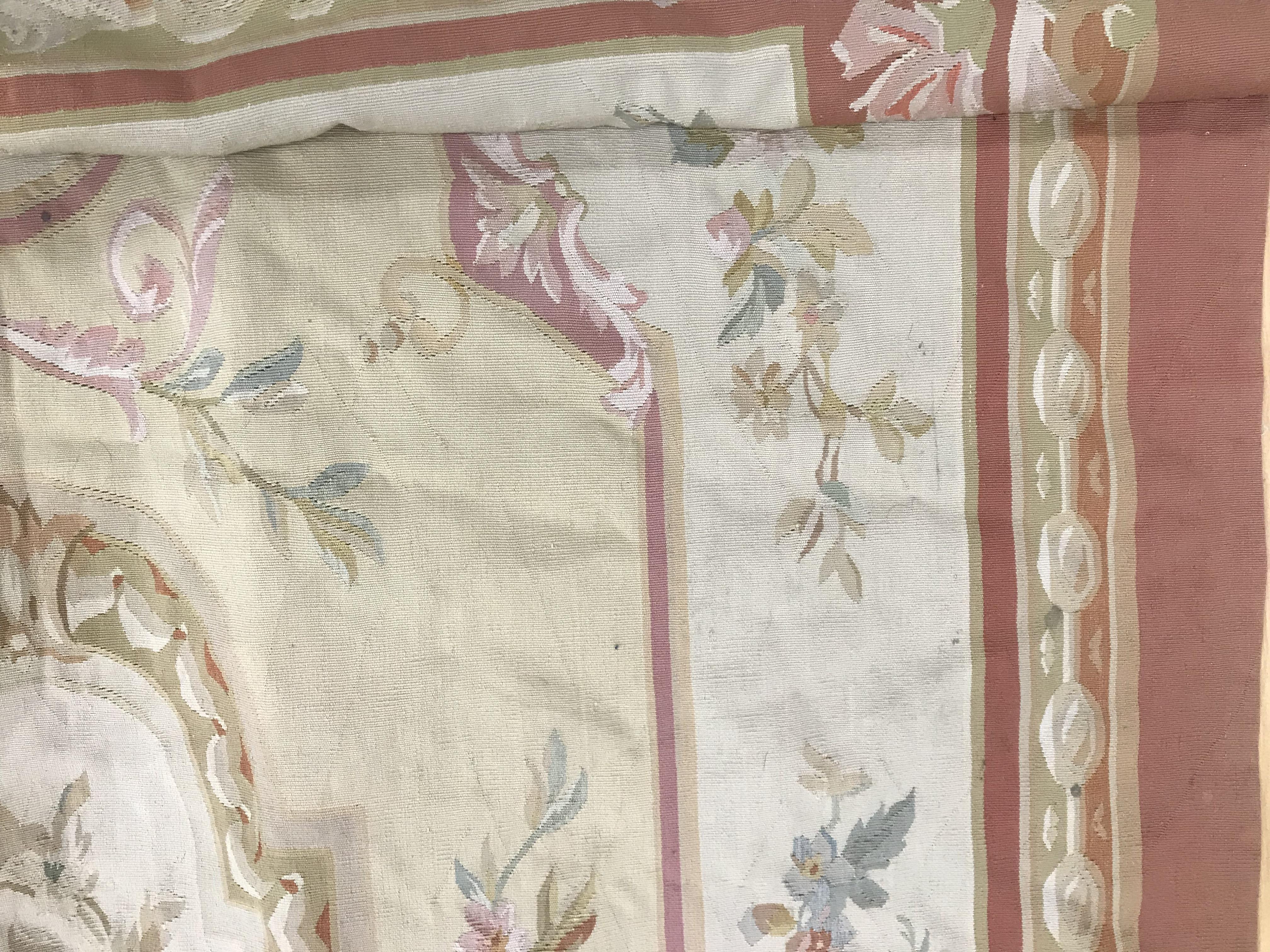 An Aubusson rug in terracotta and cream within foliate design, - Image 16 of 35