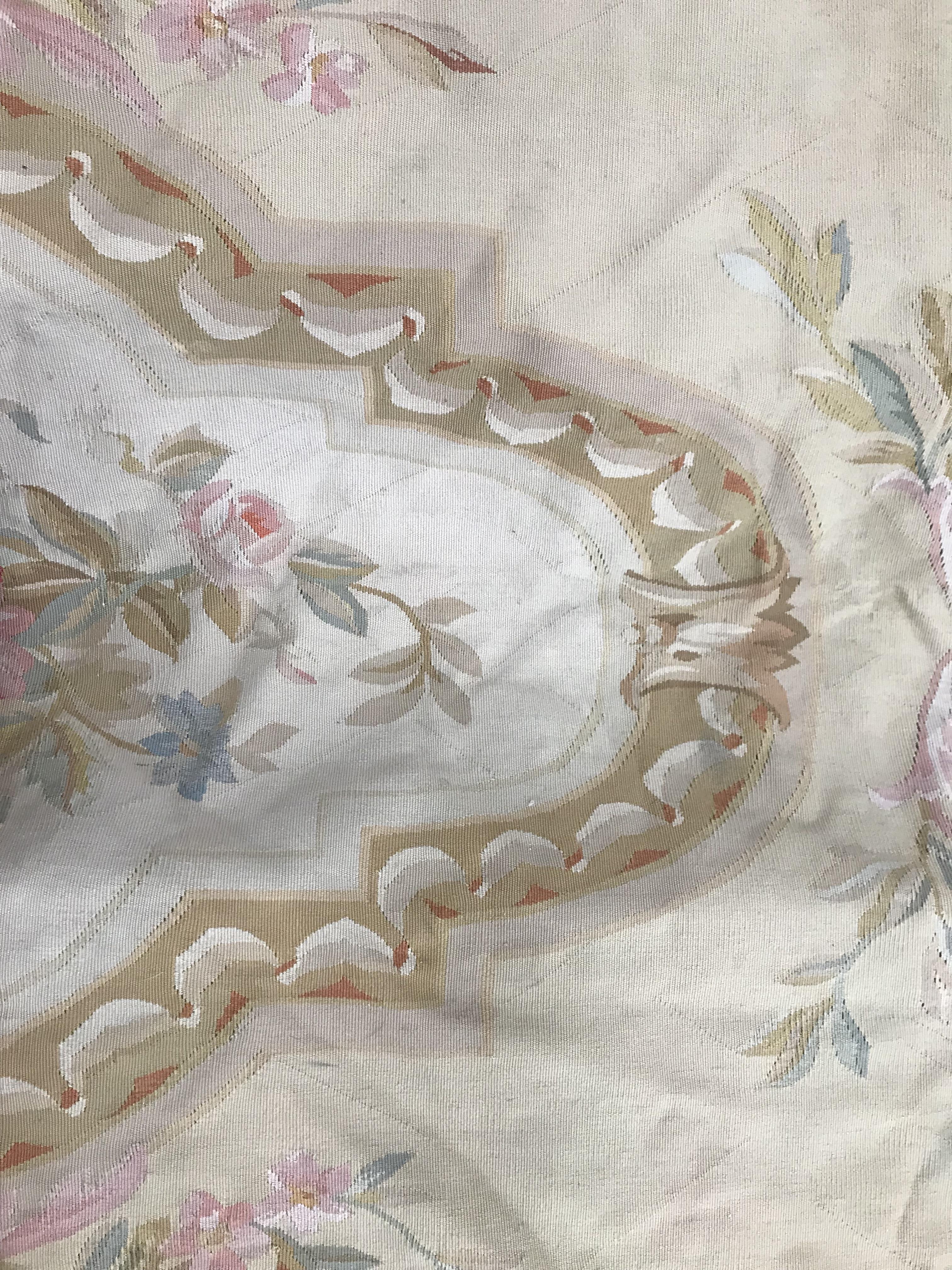 An Aubusson rug in terracotta and cream within foliate design, - Image 26 of 35