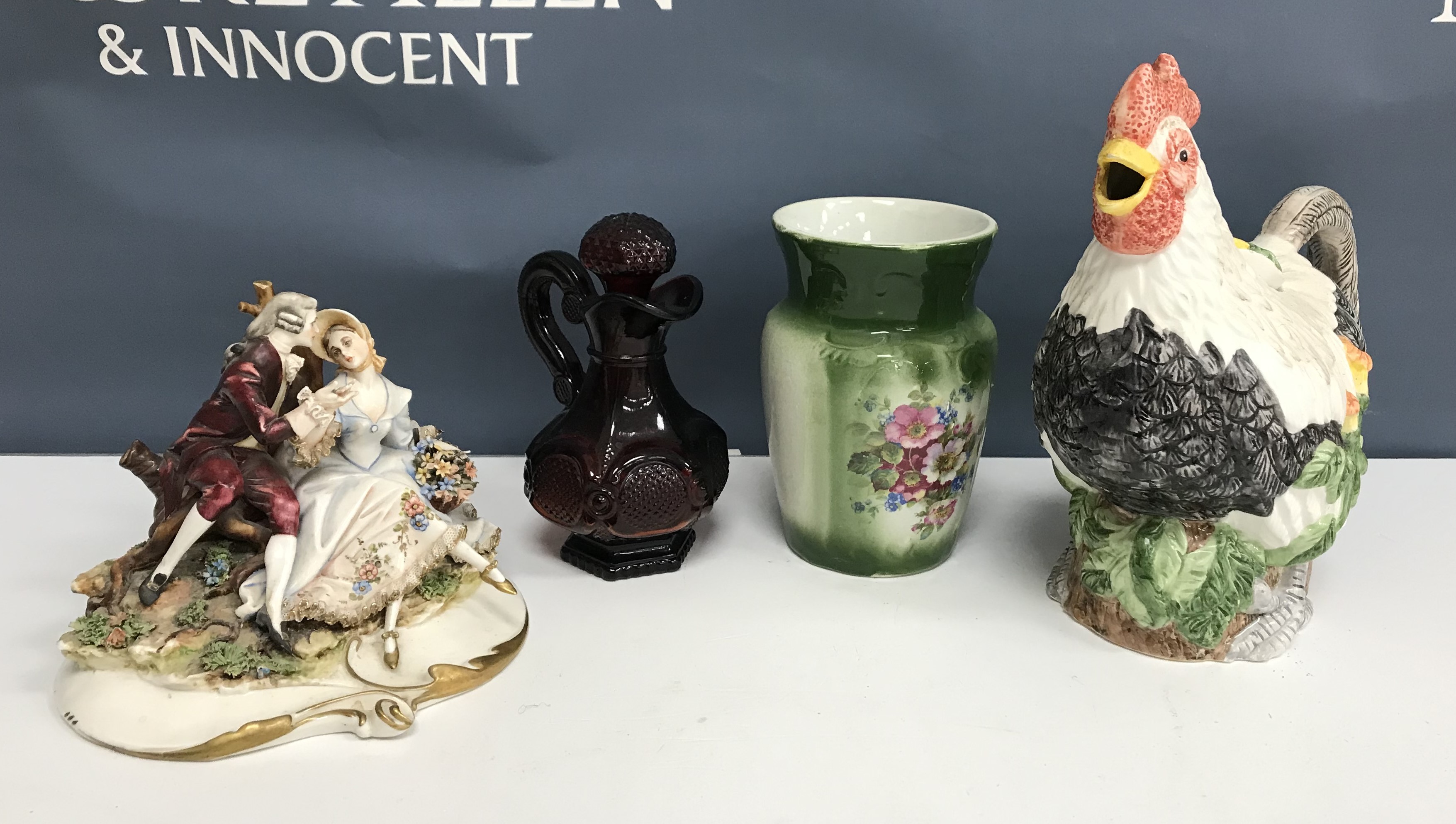 Six boxes of assorted decorative china wares to include figurines, vases, toilet bowl and jug, - Image 2 of 4