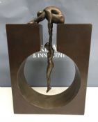 LORENZO QUINN "Gravity" cold cast bronze, limited edition 52/495 circa 2007 41 cm high,