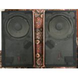 A pair of rosewood effect Sonab OA-6 speakers 67cm high and a pair if rosewood effect Sonab OA12R