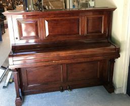 A Broadwood White of London mahogany cased upright piano,