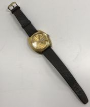 A gents Garrard late 20th Century gold plated wristwatch,