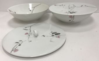 A Raymond Loewy for Rosenthal Continental China "Quince" pattern dinner service comprising two