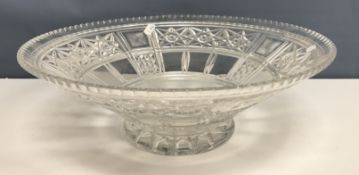 A large Stuart Crystal cut glass fruit bowl,