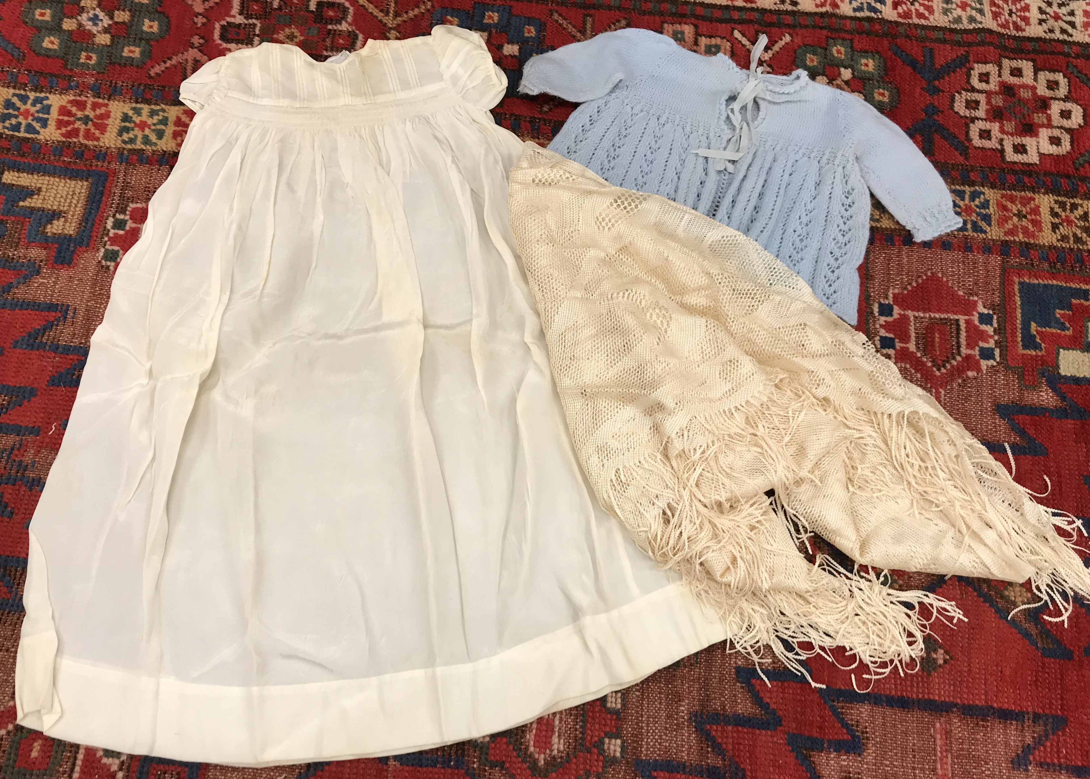 A Utility Christening gown, an Elizabeth II Coronation commemorative hankie, - Image 3 of 10