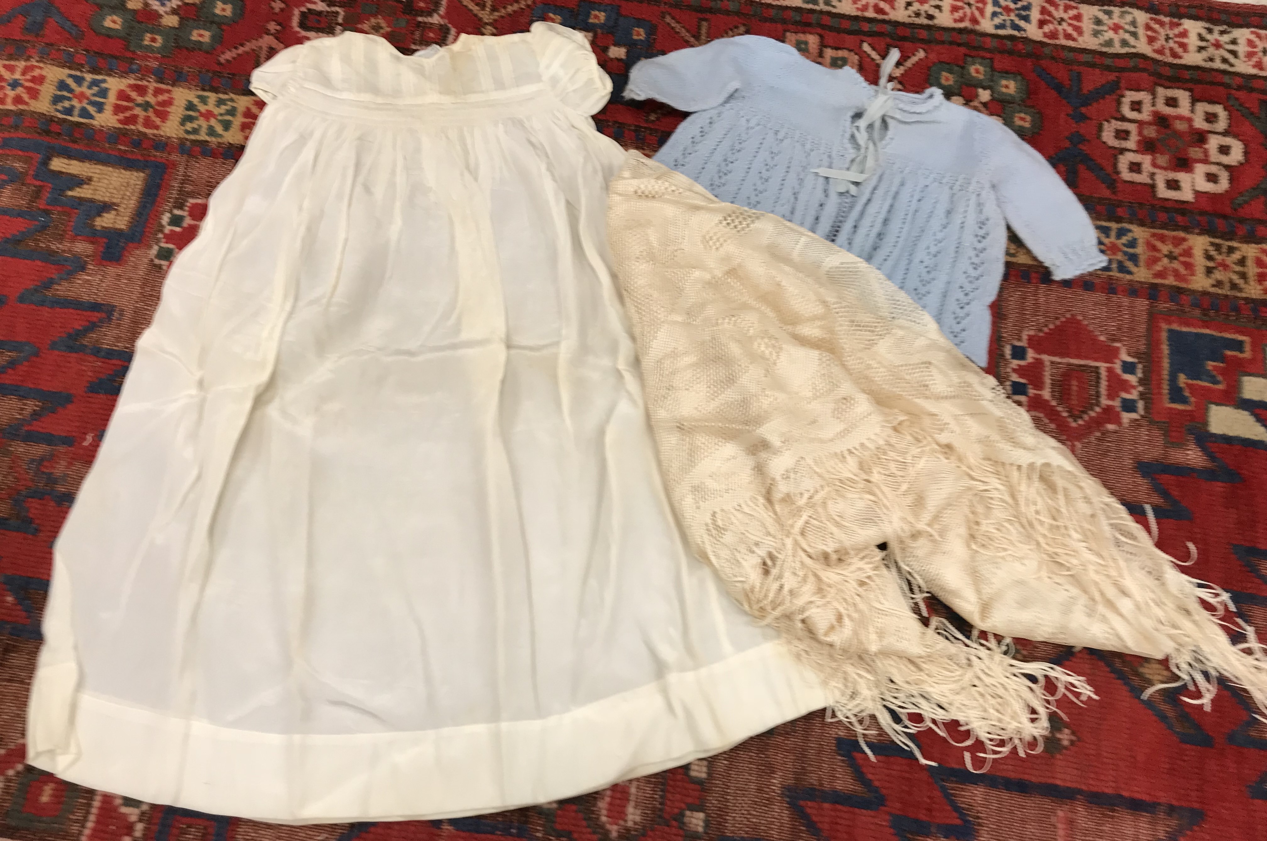 A Utility Christening gown, an Elizabeth II Coronation commemorative hankie, - Image 2 of 10