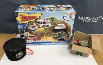A Thunderbirds Tracy Island by Vivid Imaginations (boxed) together with a ship's decanter and a