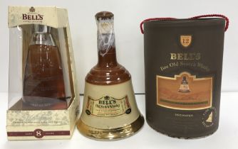 A collection of Bells Old Scotch Whisky including one bottle Millenium Water of Life 2000 8 Year
