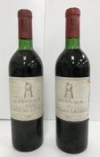 Two bottles Grand Vin du Chateau Latour Premier Grand Cru Classé 1967