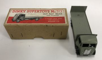 A Dinky Super Toys Guy flat truck with tail board 513 (boxed)