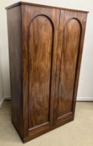 A Victorian mahogany wardrobe,