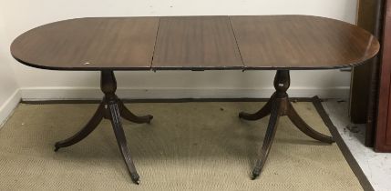 A 19th Century mahogany breakfront fold-over card table,
