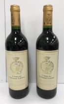 Two bottles Chateau Gruaud Larose Saint-Julien Grand Cru Classé 1995