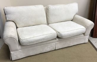 A Laura Ashely "Kendal" fixed cover three seat sofa,