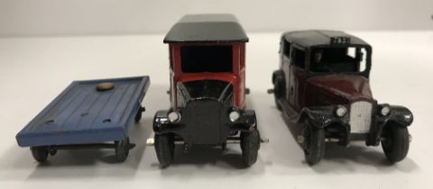 A Dinky Toys Royal Mail van black and red livery with GR Royal cypher,