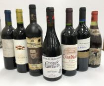 Seven bottles various wines include Bouchard Père & Fils Côtes du Rhône 1985 x 1,
