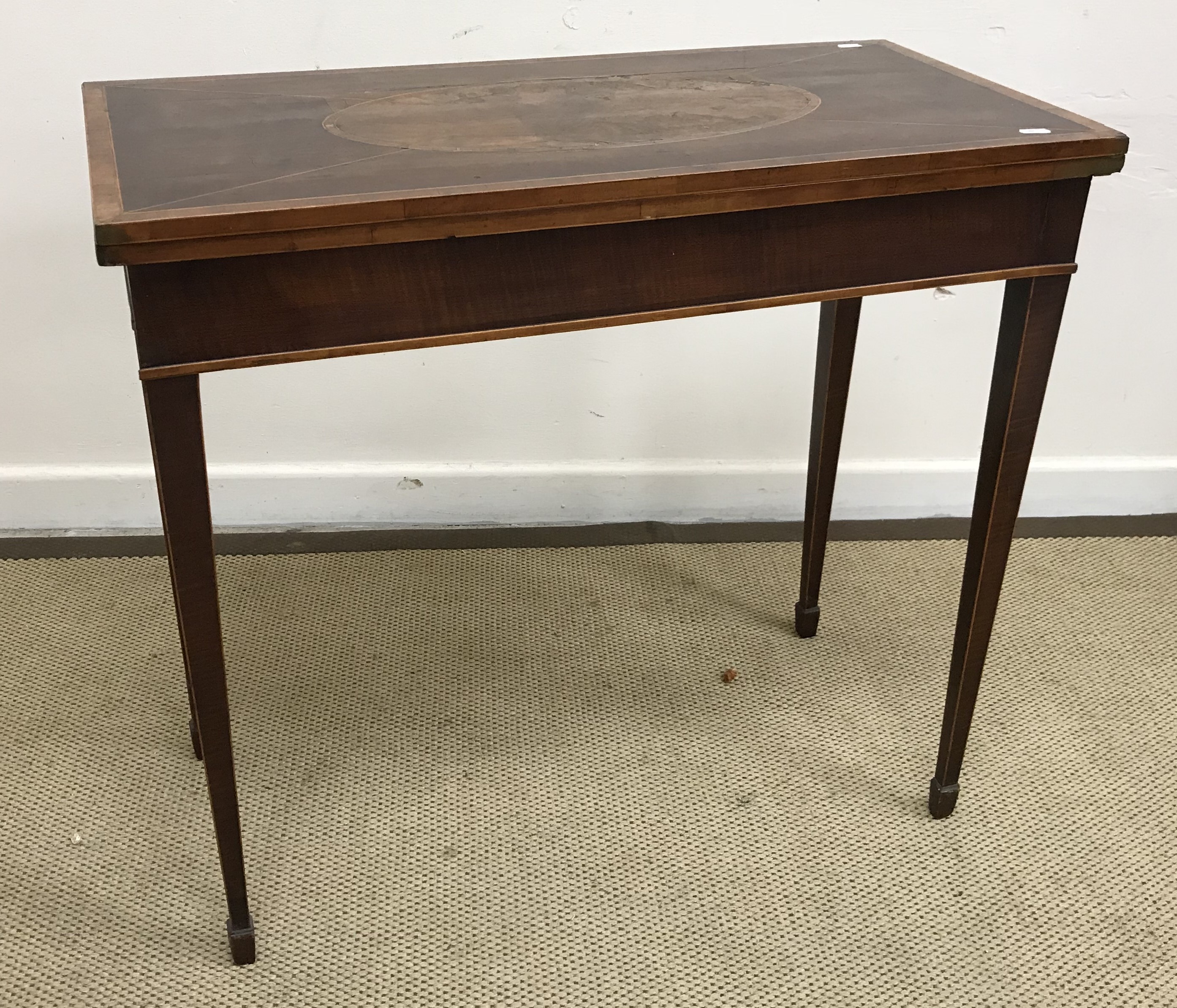 A late Regency mahogany and rosewood strung side table, - Image 2 of 2