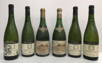 Twelve bottles white wines various including Le Haut-Lieu Apellation Vouvray Demi-Sec 1985 (x 2),