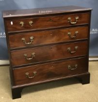 A 19th Century mahogany chest,