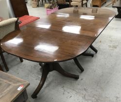 A 19th Century mahogany D end dining table,