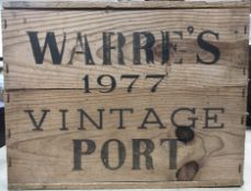 A case of twelve Warre's vintage port 1977 (OWC)