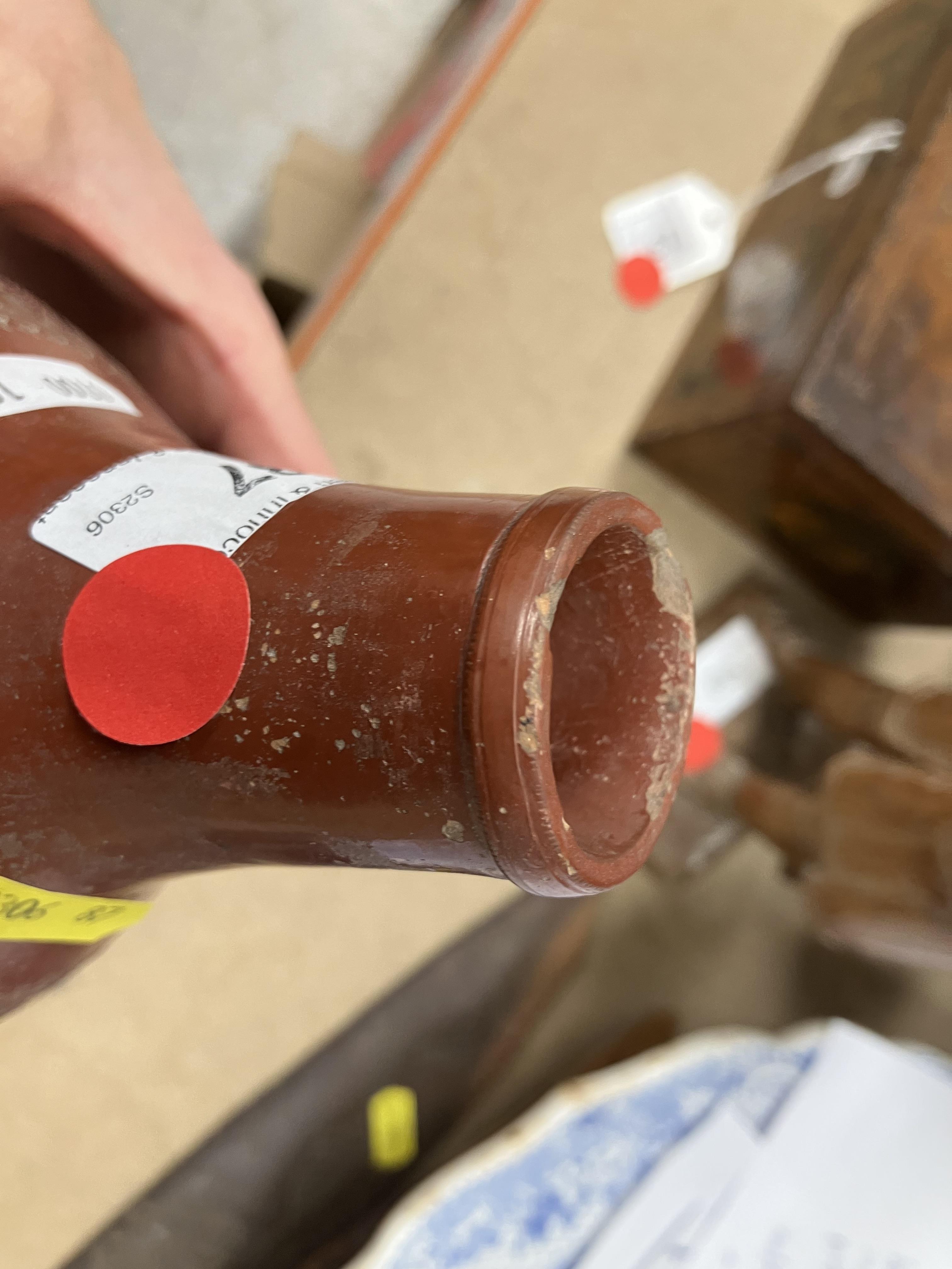 A Redware gourd shaped pottery vase with - Image 5 of 65