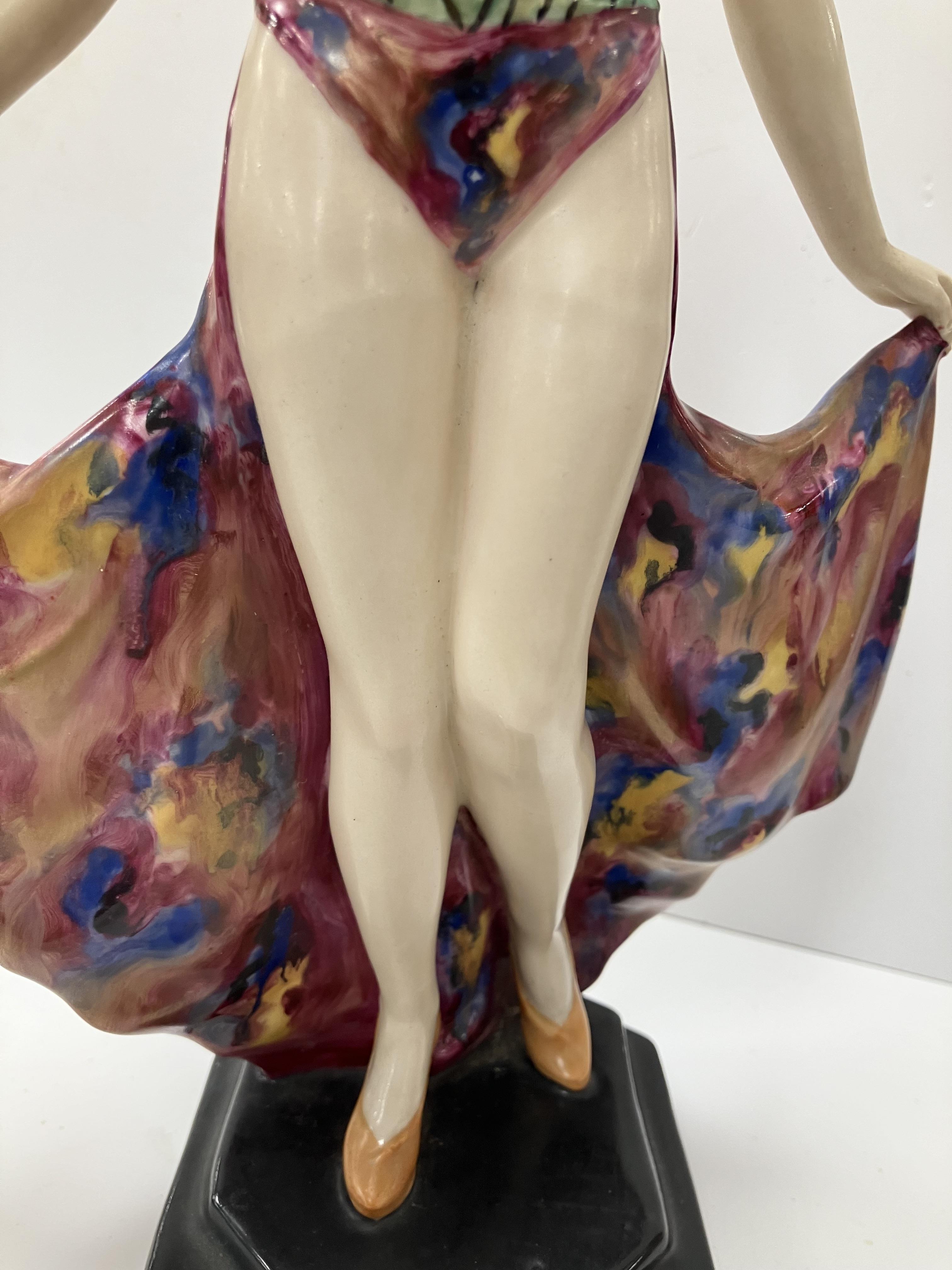 A Royal Dux figure of a 1930s dancer wit - Image 25 of 30