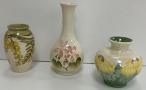 A Moorcroft "Wattel" baluster vase of sm