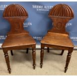 A pair of early 19th Century mahogany ha