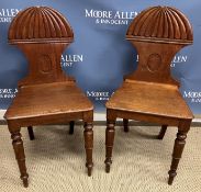 A pair of early 19th Century mahogany ha