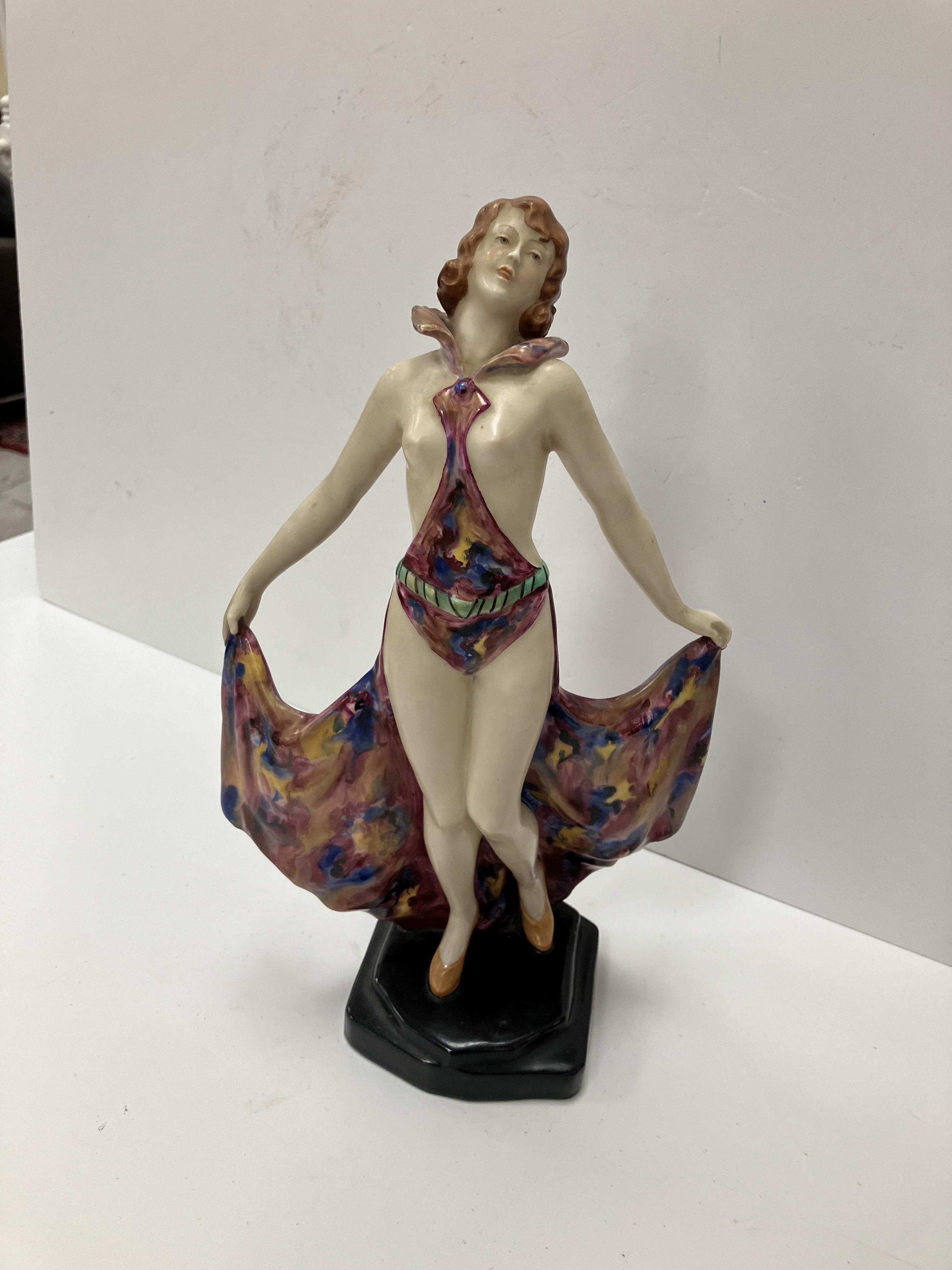 A Royal Dux figure of a 1930s dancer wit - Image 29 of 30