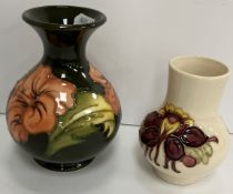 A Moorcroft "Hibiscus" pattern vase, 13