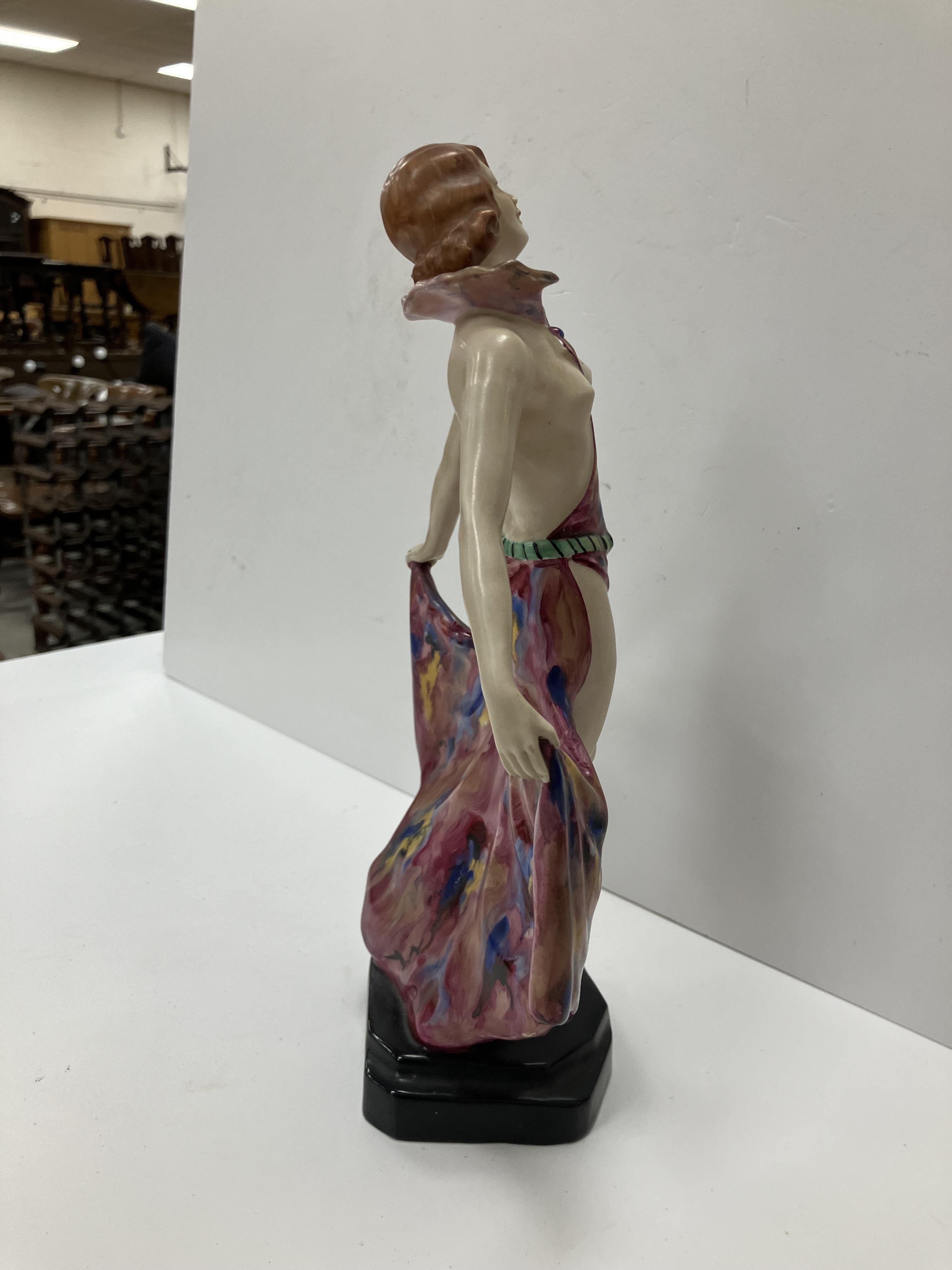 A Royal Dux figure of a 1930s dancer wit - Image 2 of 30