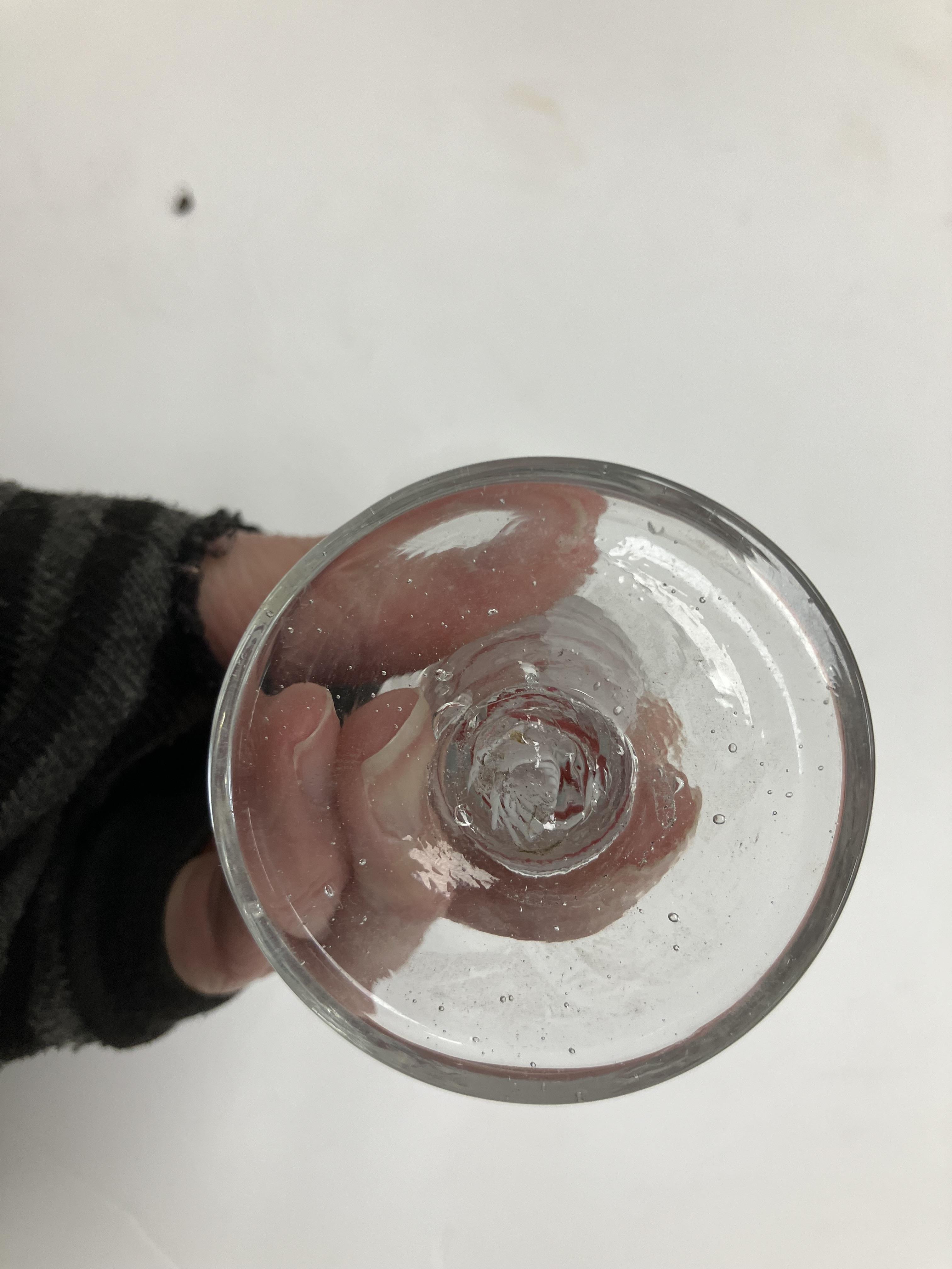 A Georgian enamel twist stem wine glass - Image 16 of 18