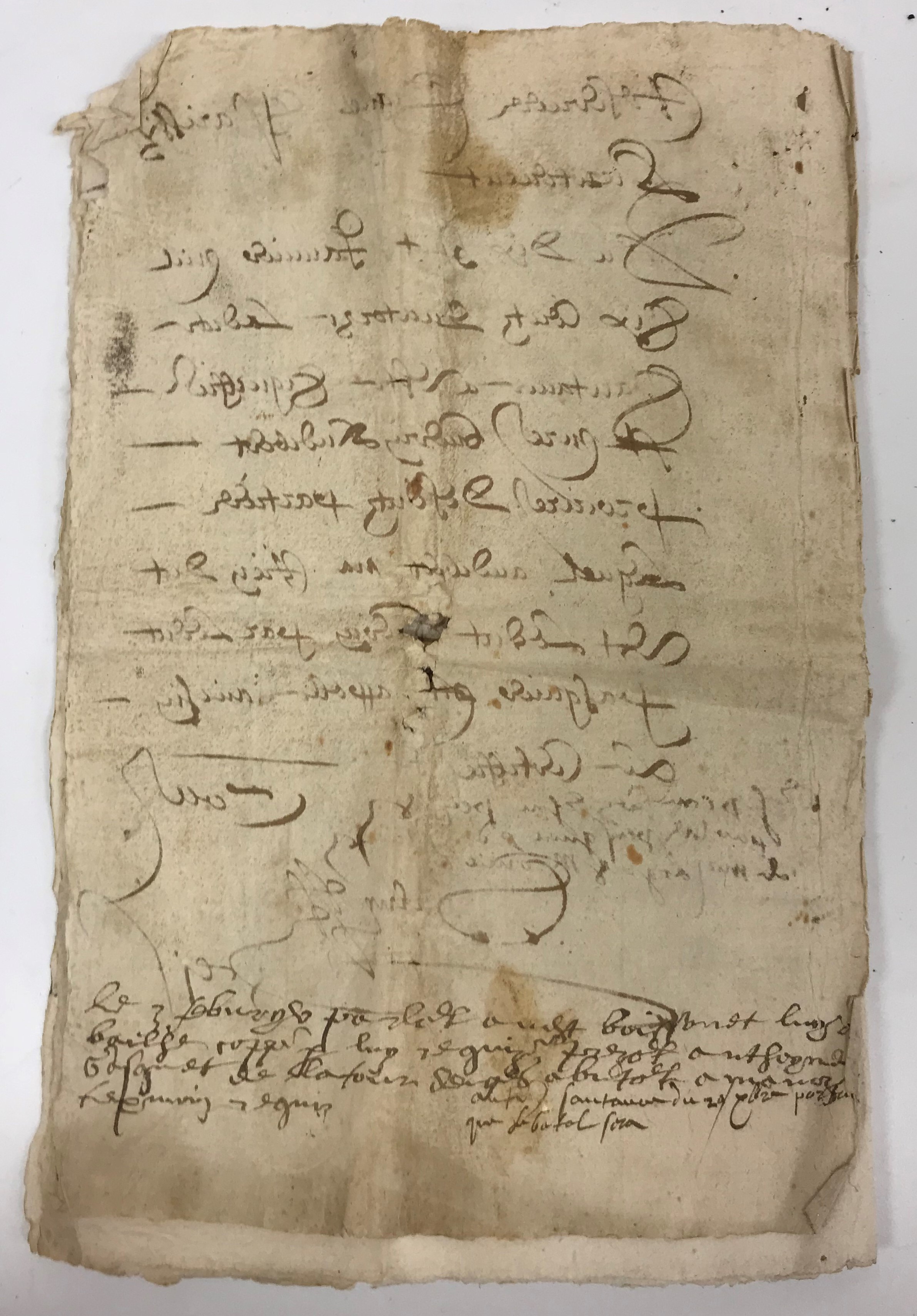 An early French manuscript or part there - Image 12 of 12