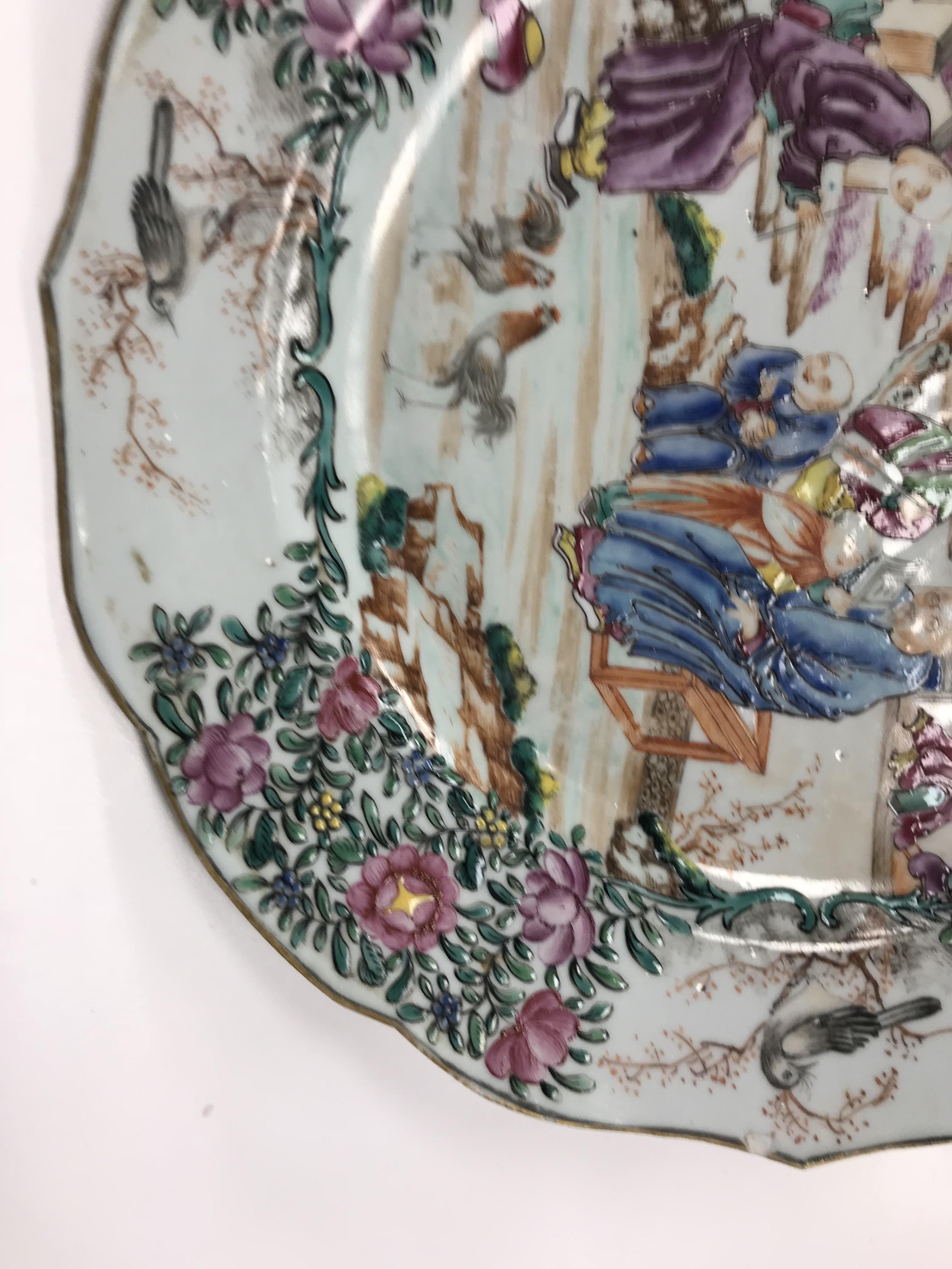 A Chinese Qianlong famille rose plate, t - Image 17 of 20