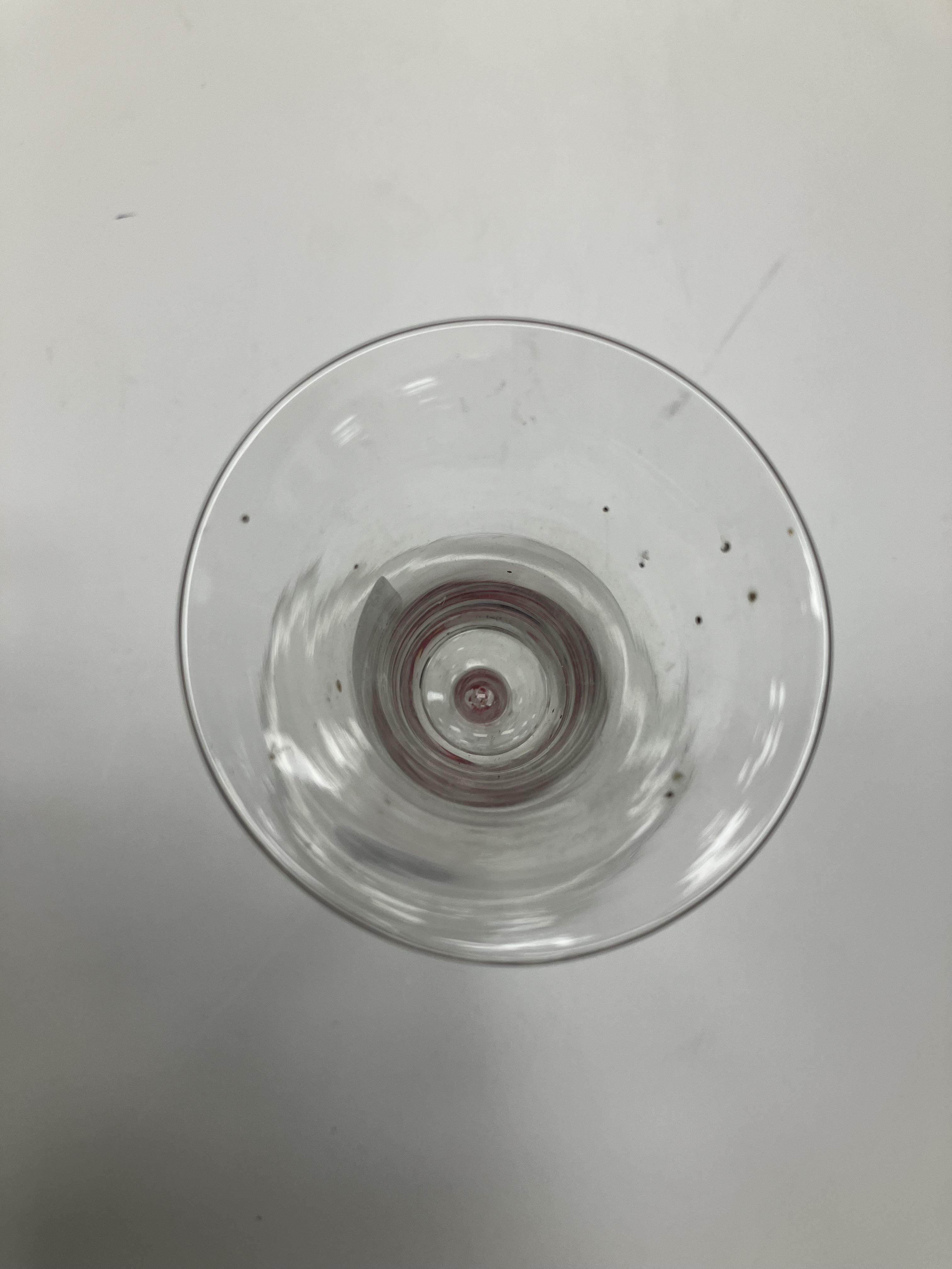 A Georgian enamel twist stem wine glass - Image 3 of 18
