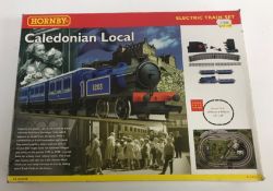 A collection of Hornby trains to include
