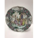 A Chinese Qianlong famille rose plate, t