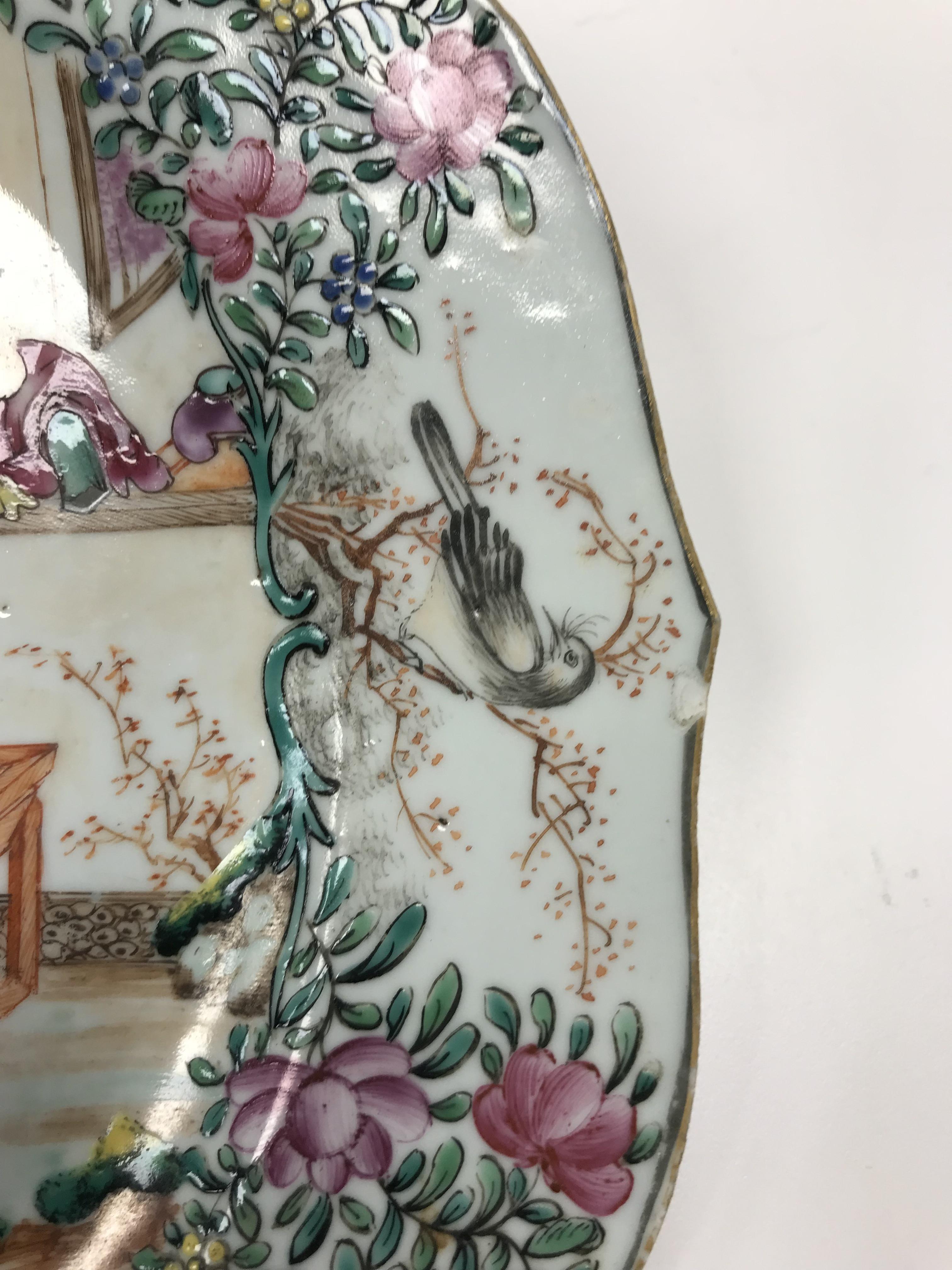 A Chinese Qianlong famille rose plate, t - Image 8 of 20