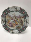 A Chinese Qianlong famille rose plate, t