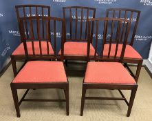 A set of five 19th Century mahogany fram