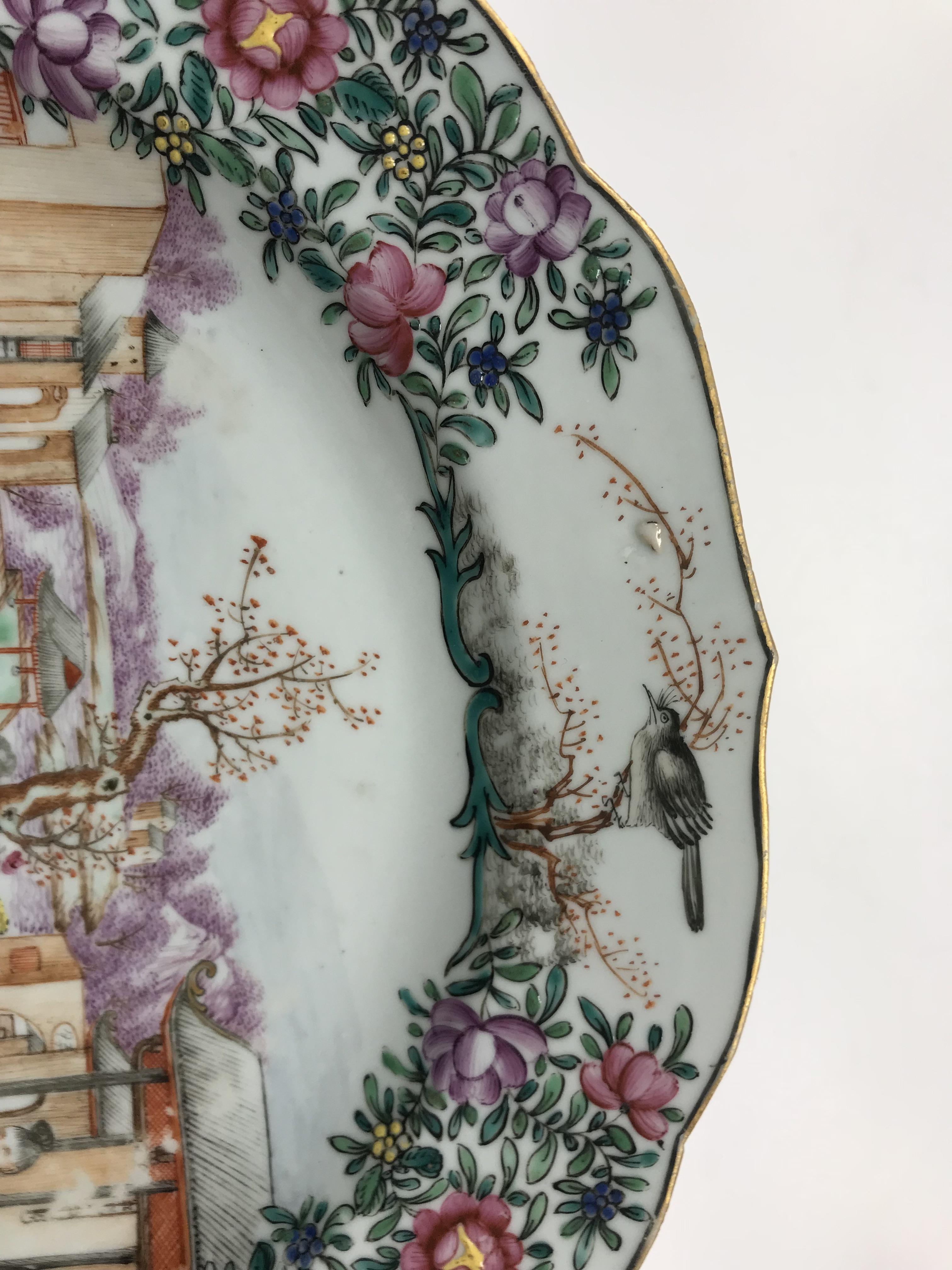 A Chinese Qianlong famille rose plate, t - Image 17 of 18