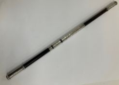 A Victorian silver mounted conductor's b
