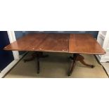 A late Regency mahogany dining table, th