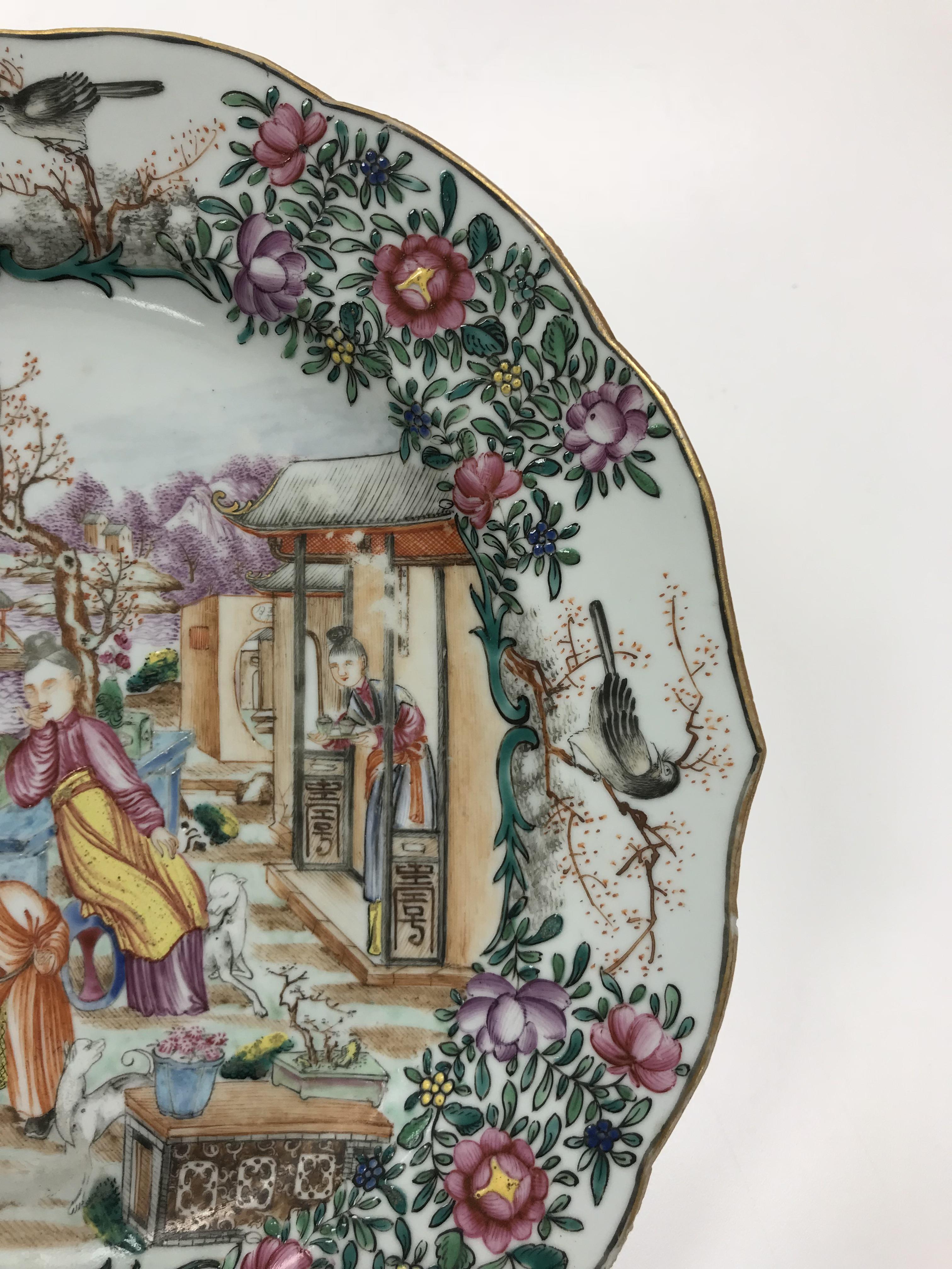 A Chinese Qianlong famille rose plate, t - Image 16 of 18