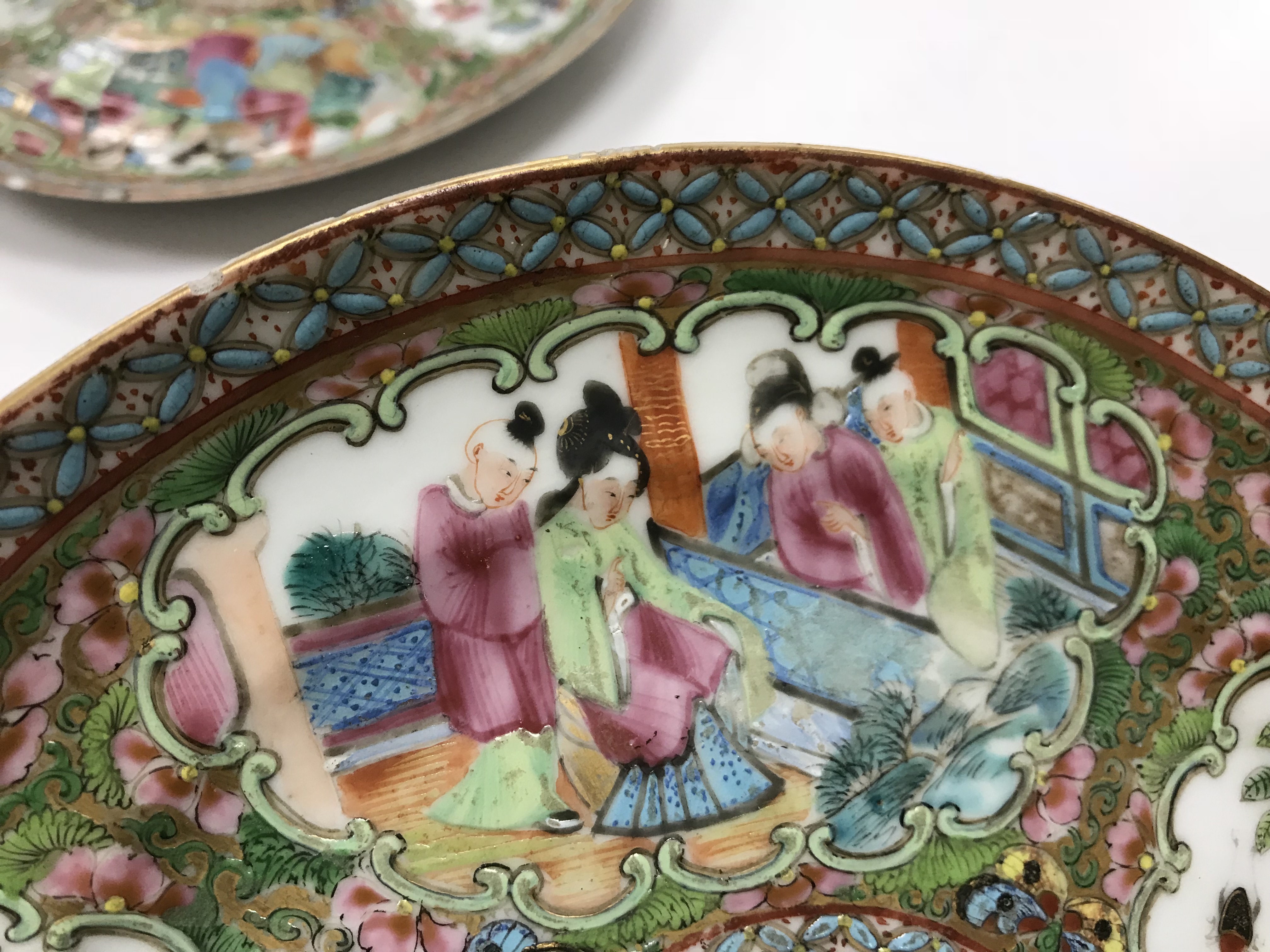 A set of three 19th Century Chinese fami - Image 42 of 59